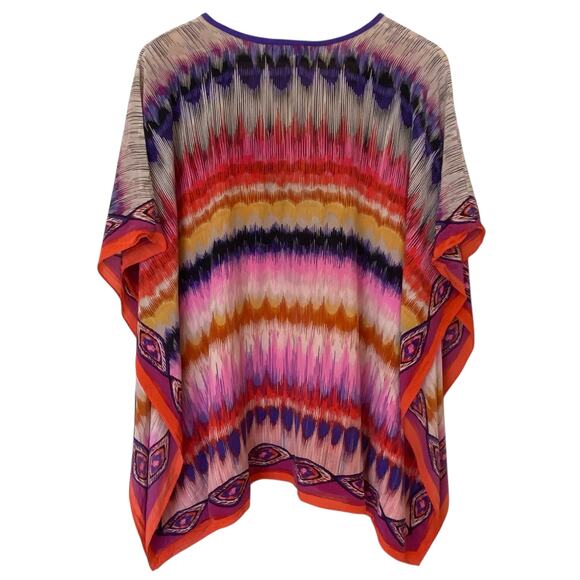 TRINA TURK Theodora 100% Silk Caftan Dress Multicolored, Size XS/S - Picture 2 of 11